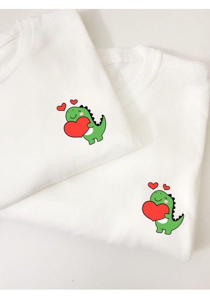 Dinoluv Sevgili Kombin Tişörtü | Sevgili Tişört Kombini – Unisex Oversize (2 Adet) fiyatları