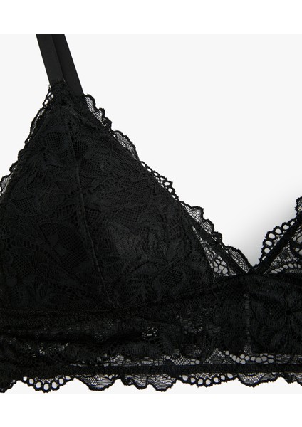 Dantel Detaylı Rahat Kesim Balensiz Dolgusuz Bralet Sütyen modelleri