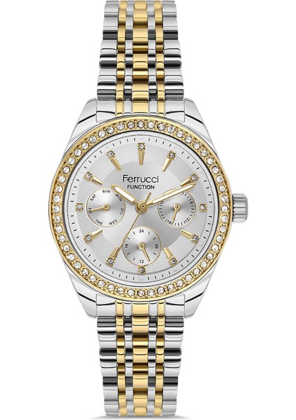 FER.03576M.02 Çelik Kordon Kadın Kol Saati