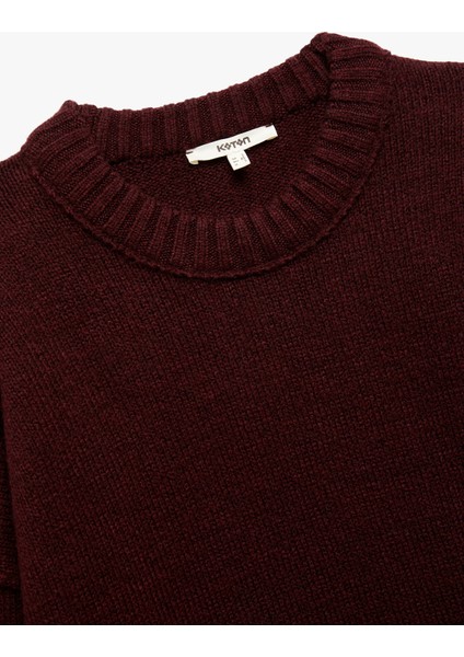 Uzun Kollu Bisiklet Yaka Triko Oversize Kazak modelleri