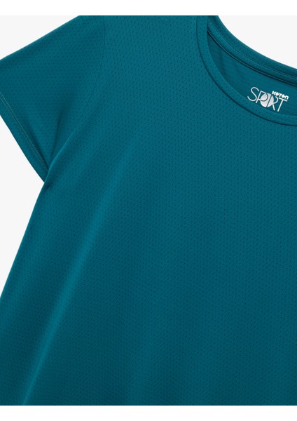 Rahat Kalıp Kısa Kollu Bisiklet Yaka Spor Tişört modelleri