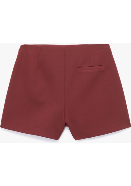 Slim Fit Cep Detaylı Mini Şort Etek fiyatları