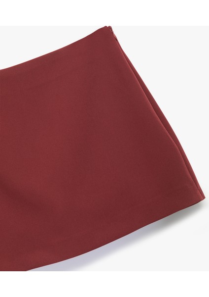 Slim Fit Cep Detaylı Mini Şort Etek modelleri