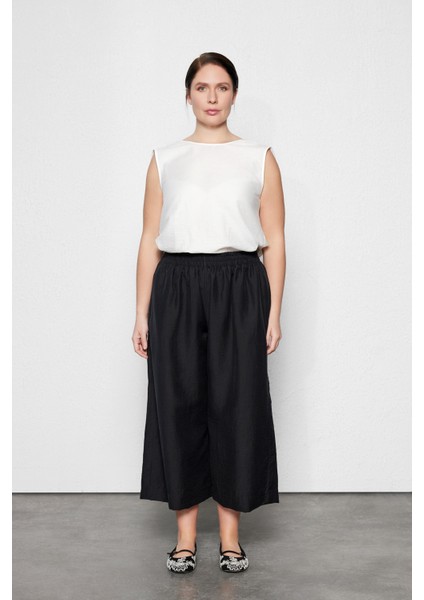 Hugo Büyük Beden Elastik Belli Pantolon Siyah