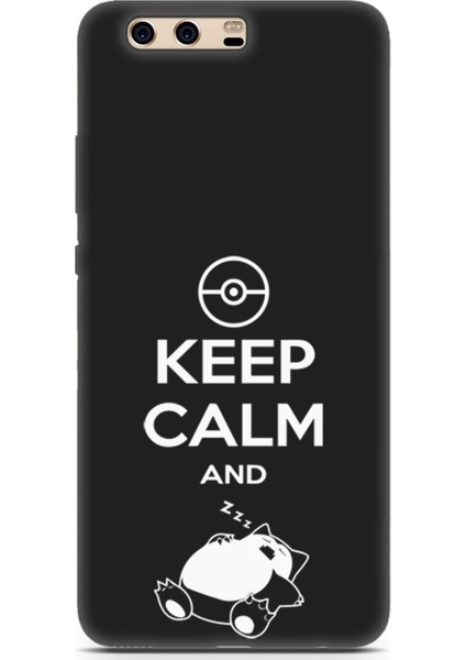 Huawei P10 Uyumlu Minima 7 Parlak Baskılı Pokemon Sakin Uyku