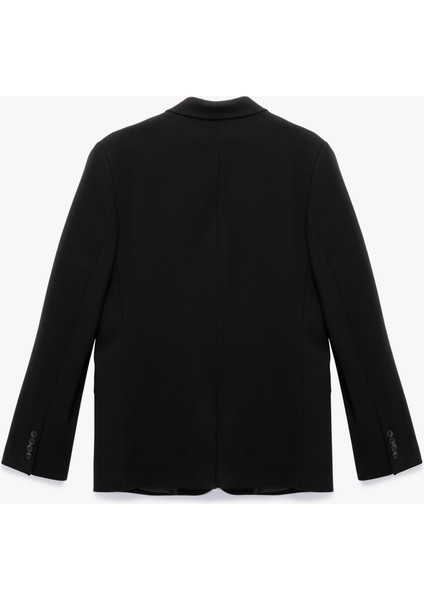 Uzun Kollu Kapaklı Cep Detaylı Düğmeli Slim Fit Mono Yaka Blazer Ceket fiyatları
