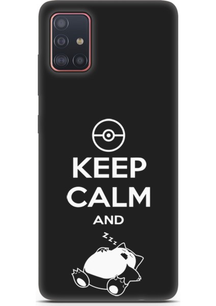 Samsung Galaxy A51 Uyumlu Minima 7 Uv Silikon Pokemon Sakin Uyku