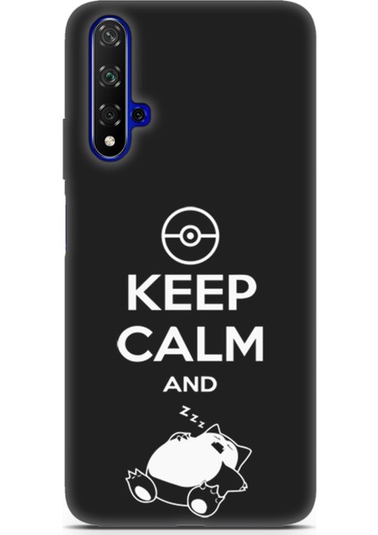 Huawei Nova 5t Uyumlu Minima 7 Soft Silikon Pokemon Sakin Uyku
