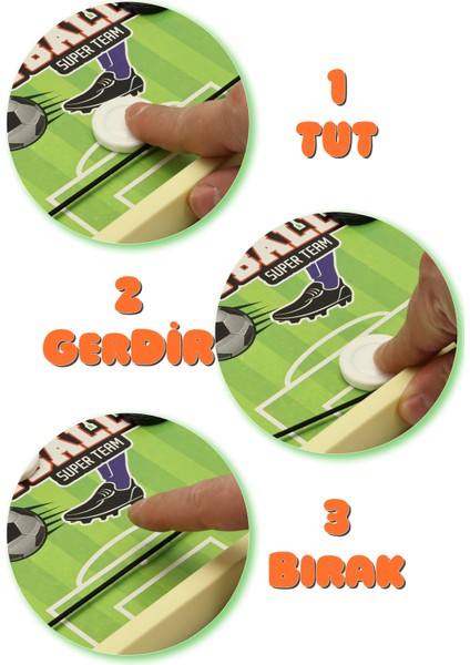 Lastik Fırlatmalı Futbol Şut ve Gol Hızlı Sapan Masa Futbol Oyunu Çocuk Odaklanma Zeka Kutu Oyunu fırsatları