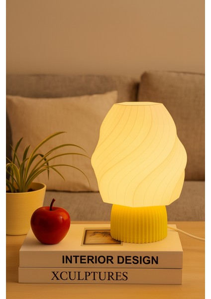 Ice Cream Lamp Modern Aydınlatma Gece Lambası Dekoratif Obje Tasarım Masa Lambası