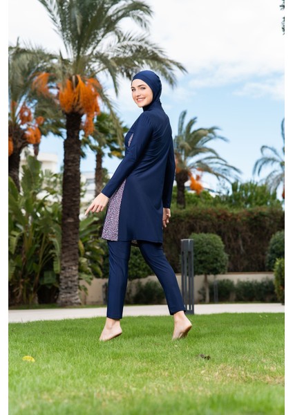 25227-3 Yarım Fermuarlı Büyük Beden Tesettür Mayo fırsatları