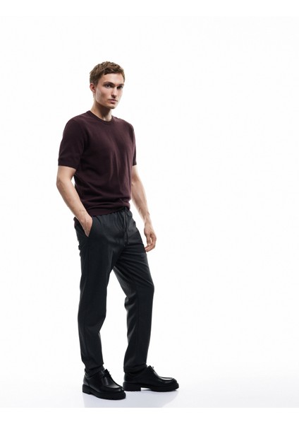 Beli Bağcıklı Katlamalı Paça Cep Detaylı Slim Fit Pantolon fiyatları