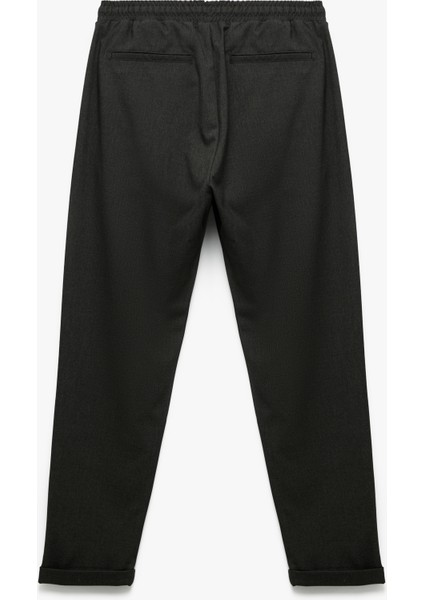 Beli Bağcıklı Katlamalı Paça Cep Detaylı Slim Fit Pantolon fırsatları