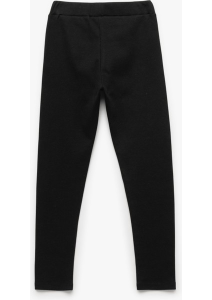 Ribanalı Beli Lastikli Pamuklu Uzun Tayt fiyatları