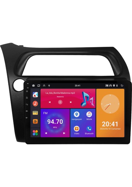 Honda Civic Hatchback Android Multimedya Sistemi (2005) CRV4814XP