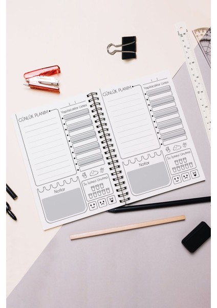 Gün Batımı Günlük Planlayıcı - 90 Sayfa - Tarihsiz Ajanda (A5) Süresiz Planlama Defteri fiyatları