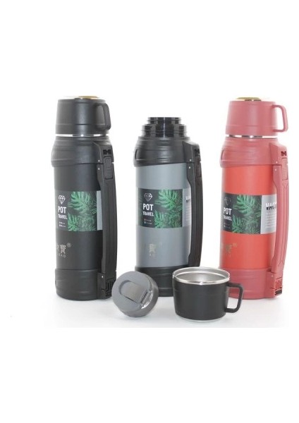 Paslanmaz Çelik Çift Katmanlı Termos 1.2 Lt Model 1