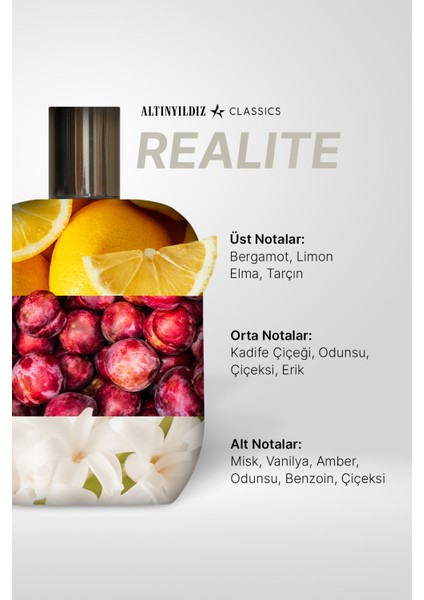 ALTINYILDIZ CLASSICS Erkek AC Realite EDP Parfüm 100 Ml modelleri