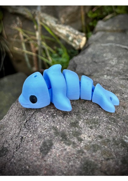 Yunus Oyuncak- Okyanusun Neşeli Yoldaşı! 🐬🌊✨ 3D Hareketli Organik Model - Orta Boy