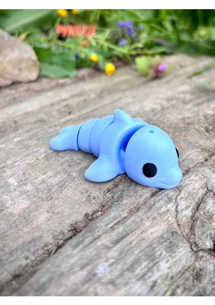 Yunus Oyuncak- Okyanusun Neşeli Yoldaşı! 🐬🌊✨ 3D Hareketli Organik Model - Orta Boy