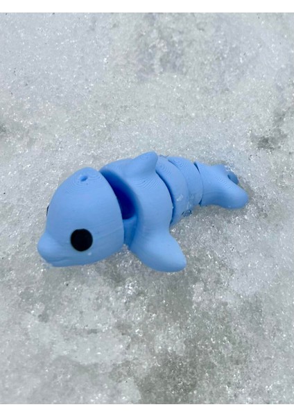 Yunus Oyuncak- Okyanusun Neşeli Yoldaşı! 🐬🌊✨ 3D Hareketli Organik Model - Orta Boy