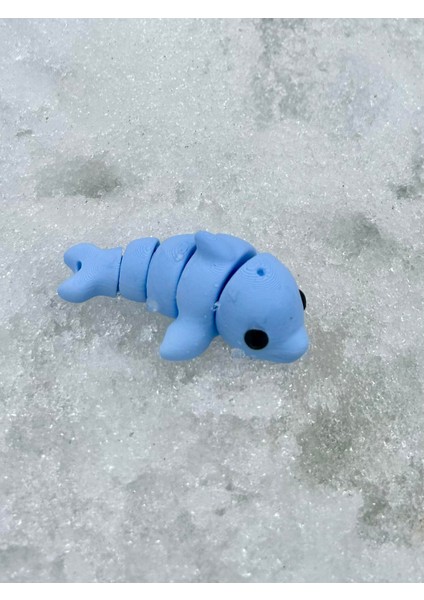Yunus Oyuncak- Okyanusun Neşeli Yoldaşı! 🐬🌊✨ 3D Hareketli Organik Model - Orta Boy