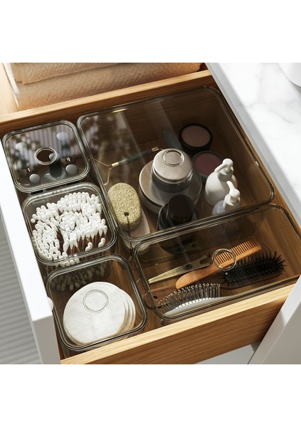Vısslaån Kutu Seti 5 Parça Depolama Organizer Gri Dolap Düzenleyici fiyatları
