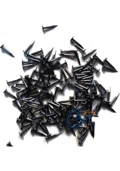Klips, Menteşe, Ayağı Çivisi 7mm Çelik - Siyah 100GR