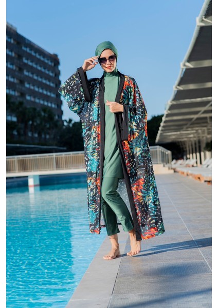 503 Desenli Esnek Şifon Kumaş Kimono fiyatları