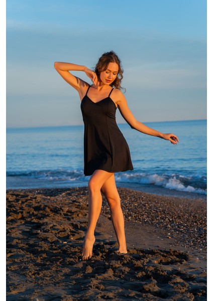 25158-6 Çiçek Desenli Kemerli Lycra Kumaş Elbise Mayo modelleri