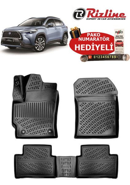 Toyota Corolla Cross 2021 Sonrası Havuzlu Paspas