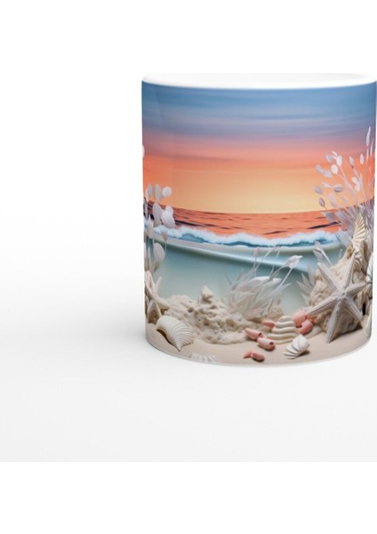 Akşam Işığında Deniz Yıldızları Kupa Bardak