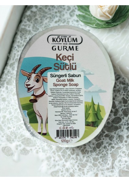 - Keçi Sütlü Sabun (Süngerli) // 120 gr