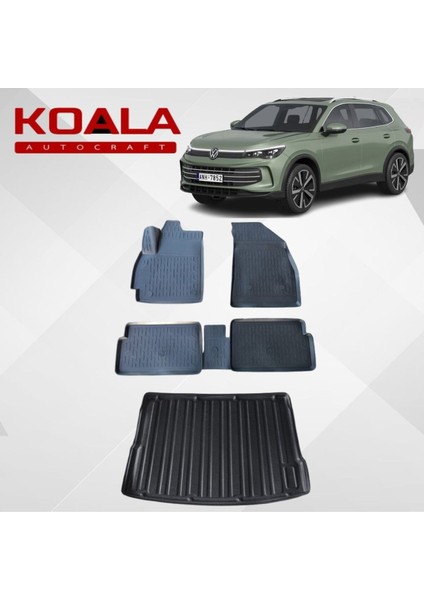 Vw Tiguan E-Tsı (2024+) Uyumlu (Bagajın Alt Kademesi Için) -Araca Özel Paspas ve Bagaj Havuzu