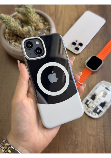 iPhone 13/14 Magsafe Uyumlu Mika Sararmaz Kılıf SOOCASE720