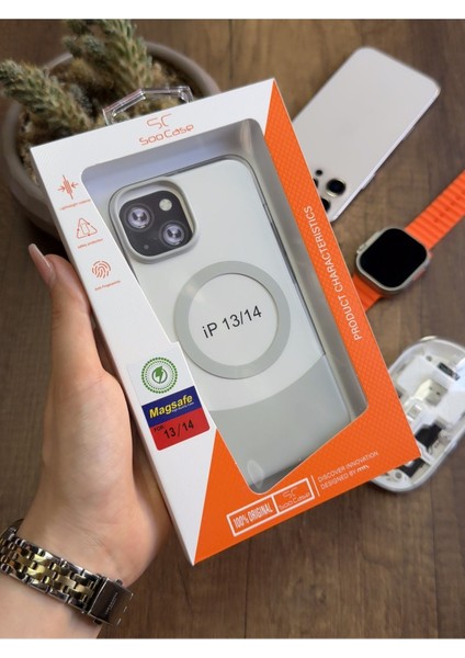 iPhone 13/14 Magsafe Uyumlu Mika Sararmaz Kılıf SOOCASE720 indirimleri