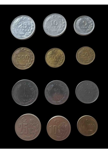 Koleksiyon Madeni Para Nostalji Para Seti Koleksiyon Başlangıç Setleri