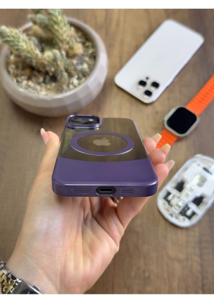 iPhone 15 Magsafe Uyumlu Mika Sararmaz Kılıf SOOCASE720 modelleri