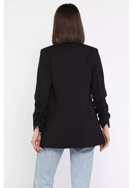 Kol Büzgülü Kadın Blazer Ceket P-00015578 modelleri