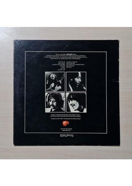 The Beatles - Let It Be - Japon Baskı - Dönem Baskı Plak - Longplay - Lp fiyatları