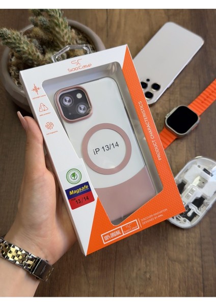 iPhone 13/14 Magsafe Uyumlu Mika Sararmaz Kılıf SOOCASE720 indirimleri