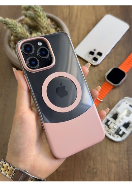 iPhone 16 Pro Max Magsafe Uyumlu Mika Sararmaz Kılıf SOOCASE720