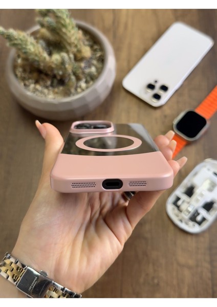 iPhone 16 Pro Max Magsafe Uyumlu Mika Sararmaz Kılıf SOOCASE720 modelleri