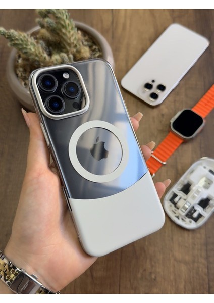 iPhone 16 Pro Max Magsafe Uyumlu Mika Sararmaz Kılıf SOOCASE720