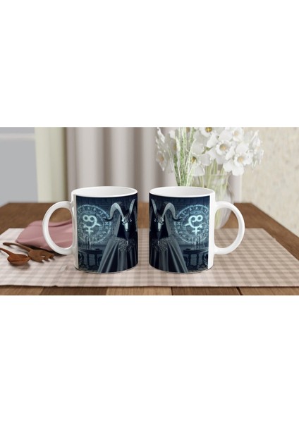 Oğlak Burcu Baskılı Kahve Kupası - Zodyak Maskeli Balo Vs2 indirimleri