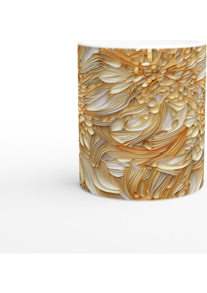 Altın Vurgulu Lüks Çiçekli Kupa Bardak fiyatları