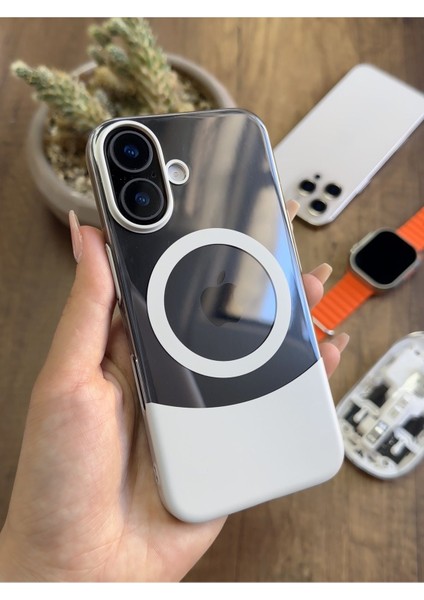 iPhone 16 Magsafe Uyumlu Mika Sararmaz Kılıf SOOCASE720
