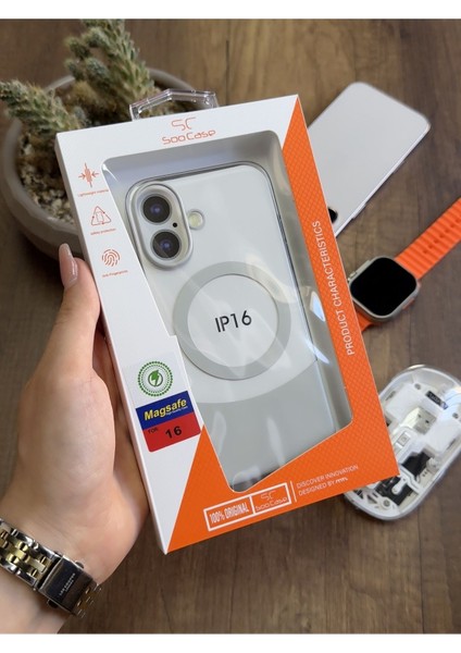iPhone 16 Magsafe Uyumlu Mika Sararmaz Kılıf SOOCASE720 indirimleri