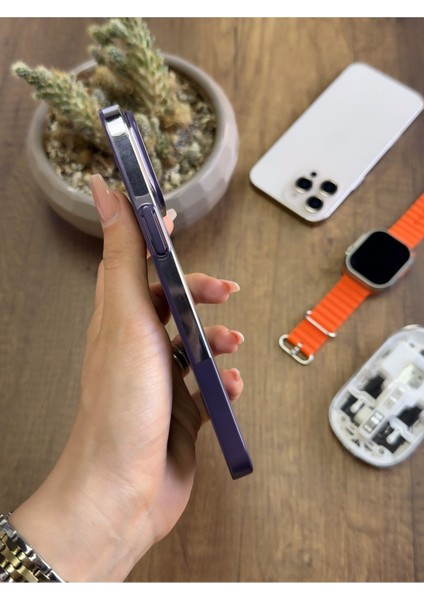 iPhone 14 Pro Max Magsafe Uyumlu Mika Sararmaz Kılıf SOOCASE720 fiyatları