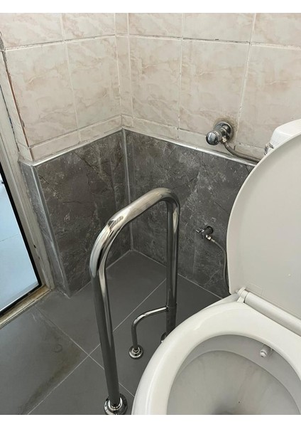 Paslanmaz Krom Çift Ayak Sabit Tutunma Barı Destekli fiyatları